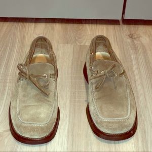 Vintage Coach suede loafers.